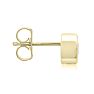 3/4 Carat Bezel Set Lab Grown Diamond Stud Earrings In 14 Karat Yellow Gold Image-4
