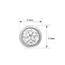 1 Carat Bezel Set Lab Grown Diamond Stud Earrings In 14 Karat White Gold Image-5