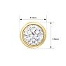 1 1/3 Carat Bezel Set Lab Grown Diamond Stud Earrings In 14 Karat Yellow Gold Image-5
