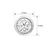 2 Carat Bezel Set Lab Grown Diamond Stud Earrings In 14 Karat White Gold Image-5