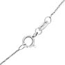1 Carat Pear Shape Lab Grown Diamond Solitaire Necklace In 14K White Gold Image-4
