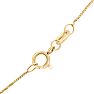 1 Carat Pear Shape Lab Grown Diamond Solitaire Necklace In 14K Yellow Gold Image-4