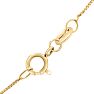 2 Carat Pear Shape Lab Grown Diamond Solitaire Necklace In 14K Yellow Gold Image-4