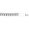 1 1/2 Carat Diamond Double Row Flexible Bangle Bracelet In 14K White Gold Image-5
