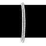 1 1/2 Carat Diamond Double Row Flexible Bangle Bracelet In 14K White Gold Image-6