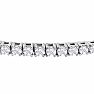 1 1/2 Carat Diamond Flexible Bangle Bracelet In 14K White Gold, 7 Inches Image-2
