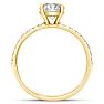 2 1/4 Carat Lab Grown Diamond Classic Engagement Ring In 14K Yellow Gold Image-3