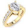 2 Carat Pear Shape Lab Grown Diamond Classic Engagement Ring In 14K Yellow Gold Image-2