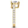 2 Carat Pear Shape Lab Grown Diamond Classic Engagement Ring In 14K Yellow Gold Image-4