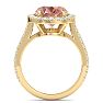Morganite Ring: 5 3/4 Carat Morganite and Diamond Ring Image-3