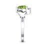 Peridot Ring: 1 Carat Heart Shape Peridot and Diamond Claddagh Ring In Sterling Silver Image-4
