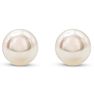 Pearl Stud Earrings With 9MM AA Japanese Akoya Pearls In 14 Karat White Gold Image-2
