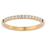1/4 Carat Moissanite Wedding Band In 14 Karat Yellow Gold Image-1