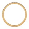 1/4 Carat Moissanite Wedding Band In 14 Karat Yellow Gold Image-3