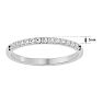 1/4 Carat Moissanite Wedding Band In 14 Karat White Gold
 Image-5