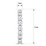 1 Carat Lab Grown Diamond Hoop Earrings In 14K White Gold Image-5