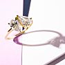 2 Carat Lab Grown Diamond Two Stone Engagement Ring, Pear-Pear, In 14K Yellow Gold Image-7