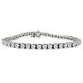 4 1/2 Carat Lab Grown Diamond Tennis Bracelet In 14 Karat White Gold, 6 Inches Image-1