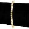 5 Carat Lab Grown Diamond Tennis Bracelet In 14 Karat Yellow Gold, 7 Inches Image-4