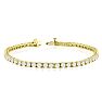 9 Carat Lab Grown Diamond Tennis Bracelet In 14 Karat Yellow Gold, 9 Inches Image-1