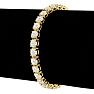 8 Carat Lab Grown Diamond Tennis Bracelet In 14 Karat Yellow Gold, 6 Inches Image-4