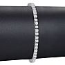 5 3/4 Carat Lab Grown Diamond Tennis Bracelet In 14 Karat White Gold, 8 Inches Image-4