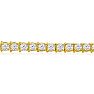 13 1/2 Carat Lab Grown Diamond Tennis Bracelet In 14 Karat Yellow Gold, 8 1/2 Inches Image-2