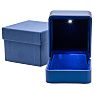 Earrings Jewelry Box With Light and Blue Velvet Interior Image-1