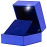 Earrings Jewelry Box With Light and Blue Velvet Interior Image-2