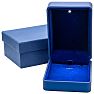 Necklace Jewelry Box With Light and Blue Velvet Interior Image-1