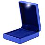 Necklace Jewelry Box With Light and Blue Velvet Interior Image-2