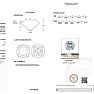 5 Carat Cushion Cut Lab Grown Diamond Solitaire Engagement Ring In 14K White Gold Image-2