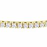 1 1/2 Carat Diamond Flexible Bangle Bracelet In 14K Yellow Gold, 7 Inches Image-2