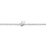 Graduated 8 Carat Lab Grown Diamond Tennis Necklace In 14 Karat White Gold, 17 Inches Image-3