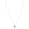 2 Carat Round Shape Lab Grown Diamond Solitaire Necklace In 14K White Gold Image-3