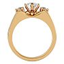 3/4 Carat Moissanite Solitaire Ring In 14 Karat Yellow Gold Image-3