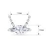 1/3 Carat Marquise Shape Lab Grown Diamond Solitaire Necklace In 14 Karat White Gold Image-5