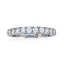 1ct Diamond Almost Eternity Band in 14k White Gold. Incredible Value On Natural, Earth-Mined Diamonds! Image-1