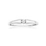 .07ct Diamond Promise Ring in Sterling Silver Image-1
