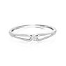 .07ct Diamond Promise Ring in Sterling Silver Image-3