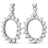 1 3/4 Carat Diamond Drop Earrings In 14 Karat White Gold Image-1