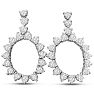 1 3/4 Carat Diamond Drop Earrings In 14 Karat White Gold Image-2