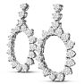 1 3/4 Carat Diamond Drop Earrings In 14 Karat White Gold Image-3