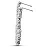 1 3/4 Carat Diamond Drop Earrings In 14 Karat White Gold Image-4