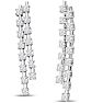 1 3/4 Carat Diamond Drop Earrings In 14 Karat White Gold Image-1