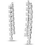 1 3/4 Carat Diamond Drop Earrings In 14 Karat White Gold Image-3