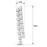 1 3/4 Carat Diamond Drop Earrings In 14 Karat White Gold Image-5