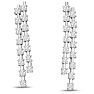 1 3/4 Carat Lab Grown Diamond Drop Earrings In 14 Karat White Gold Image-2