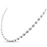 3.20 Carat Lab Grown Diamond Space Necklace In 14 Karat White Gold, 17 Inches Image-2