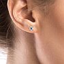 Lab Grown Diamond Earrings 1 1/2 Carat Diamond Stud Earrings In 14 Karat White Gold (H-I Color, SI1-SI2 Clarity) Image-6